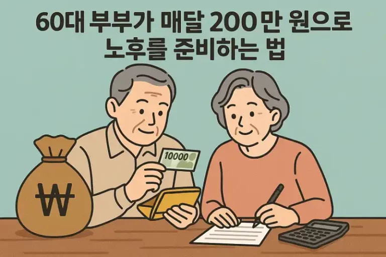 60대 부부가 매달 200만 원으로 노후를 준비하는 법
