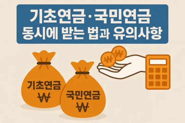 기초연금·국민연금 동시에 받는 법과 유의사항