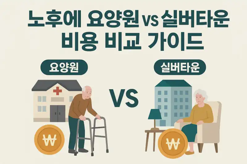 노후에 요양원 vs 실버타운 비용 비교 가이드