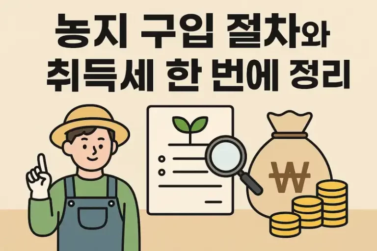 농지 구입 절차와 취득세 한 번에 정리