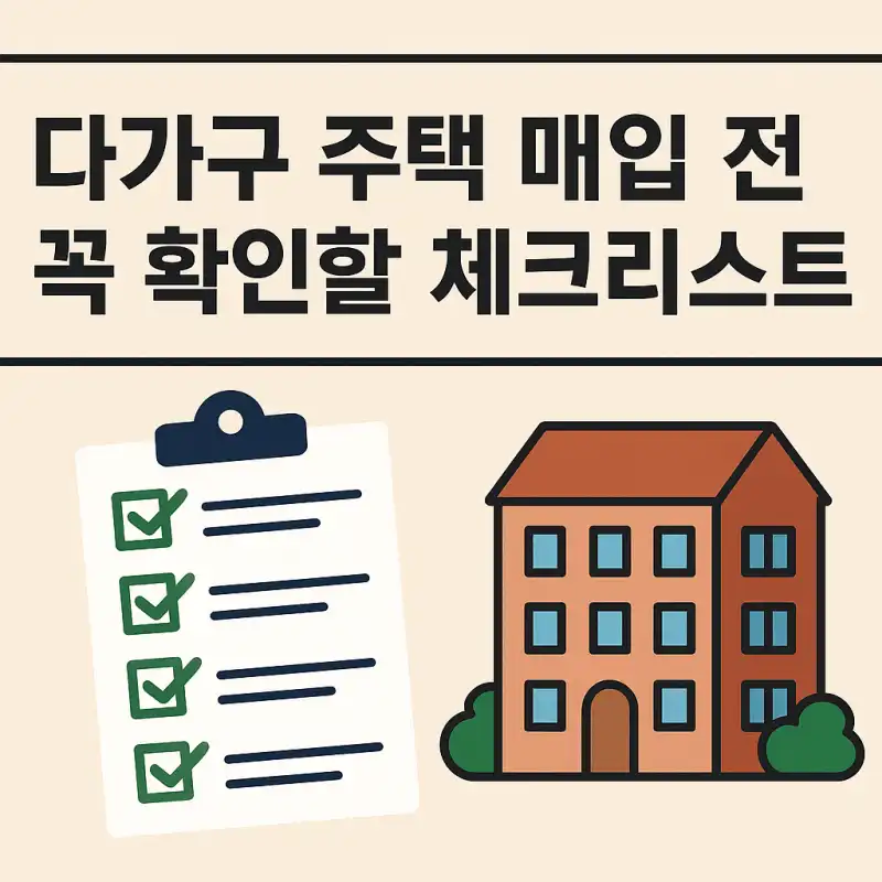 다가구 주택 매입 전 꼭 확인할 체크리스트