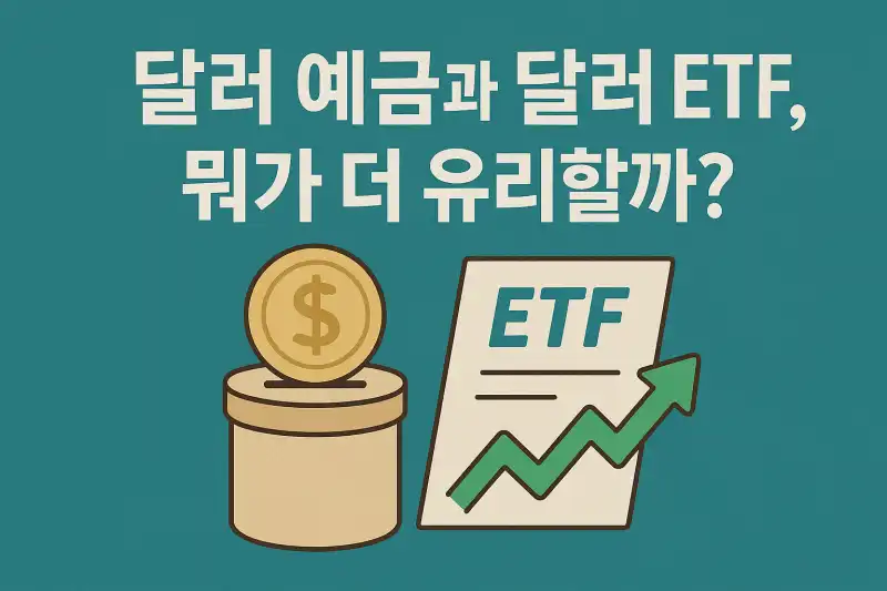 달러 예금과 달러 ETF, 뭐가 더 유리할까?