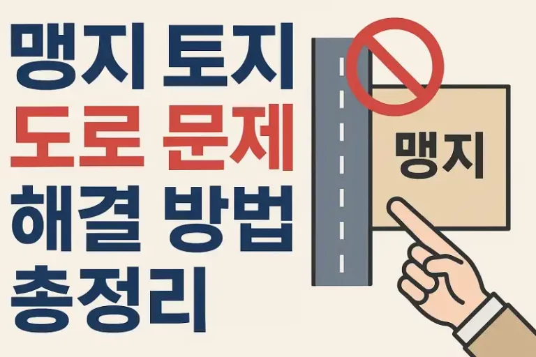 맹지 토지 도로 문제 해결 방법 총정리
