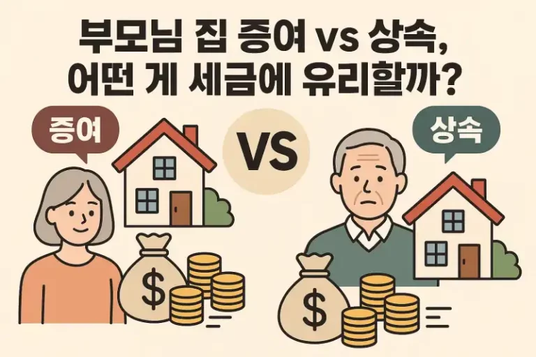 부모님 집 증여 vs 상속, 어떤 게 세금에 유리할까?