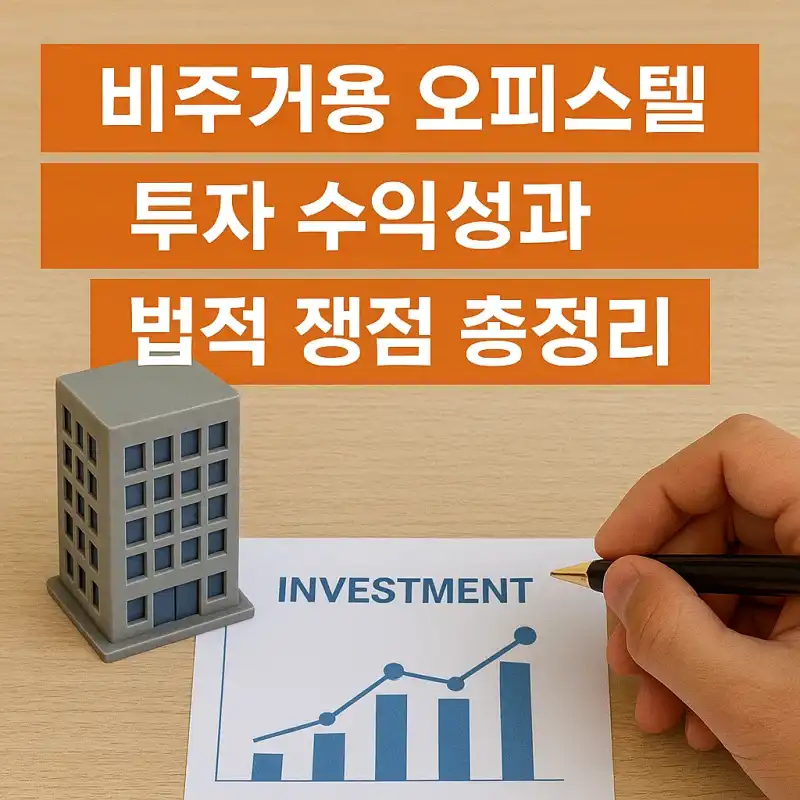 비주거용 오피스텔 투자 수익성과 법적 쟁점 총정리