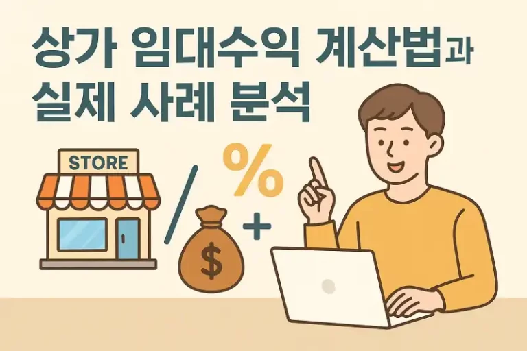 상가 임대수익 계산법과 실제 사례 분석