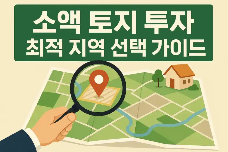 2025년 소액 토지 투자, 유망 지역 고르는 핵심 기준