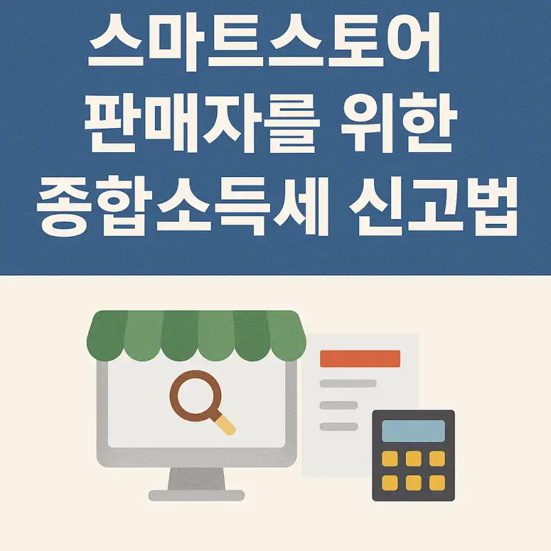 스마트스토어 판매자를 위한 종합소득세 신고법