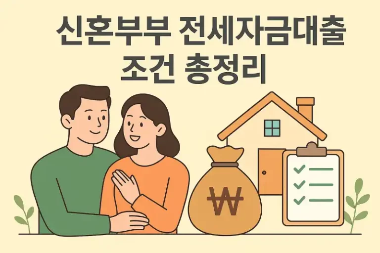 신혼부부 전세 자금대출 조건 총정리