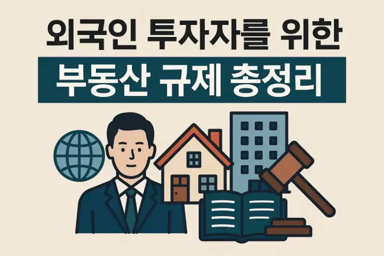 외국인 투자자를 위한 부동산 규제 총정리