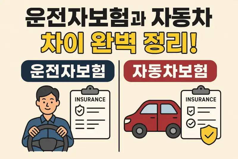 운전자보험과 자동차보험 차이 완벽 정리!