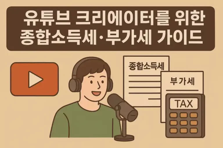 유튜브 크리에이터를 위한 종합소득세·부가세 가이드
