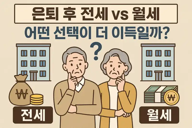 은퇴 후 전세 vs 월세, 어떤 선택이 더 이득일까?