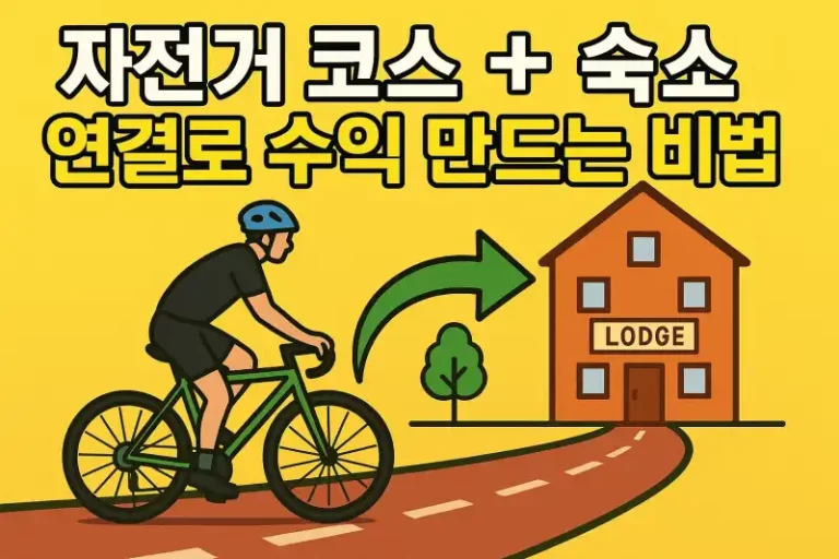 자전거 코스 + 숙소 연결로 수익 만드는 비법
