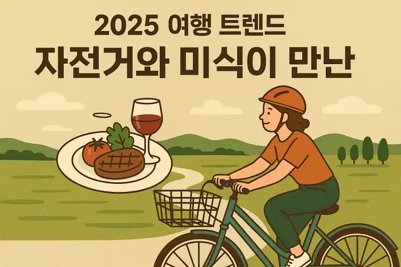 자전거와 미식이 만난 2025 여행 트렌드
