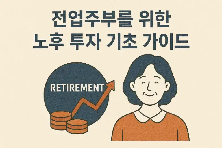 전업주부를 위한 노후 투자 기초 가이드