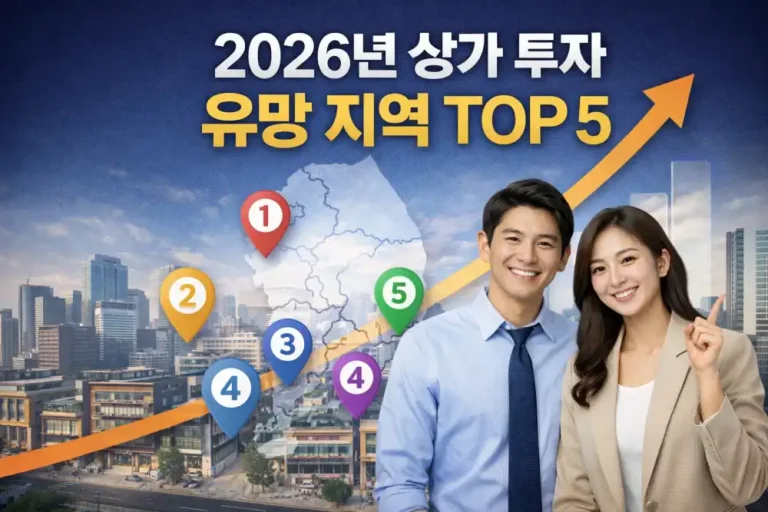 2026년 상가 투자 유망 지역 TOP 5