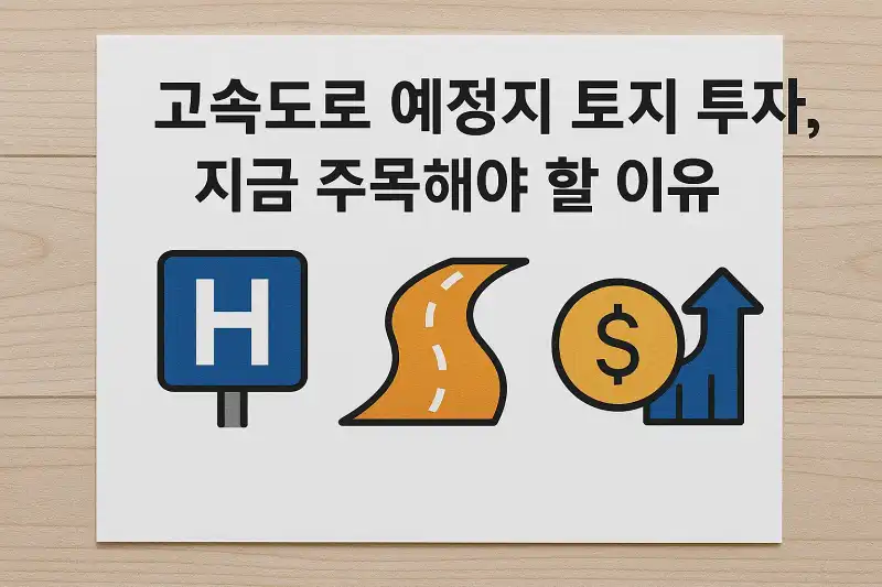 고속도로 예정지 토지 투자, 지금 주목해야 할 이유