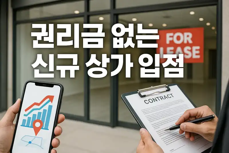 권리금 없는 신규 상가 입점 전략