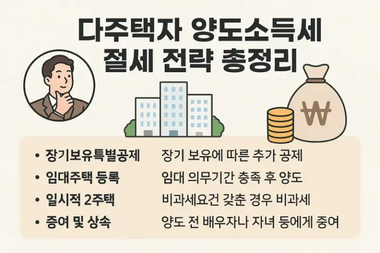 다주택자 양도소득세 절세 전략 총정리