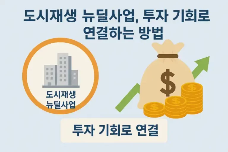 도시재생 뉴딜사업, 투자 기회로 연결하는 방법