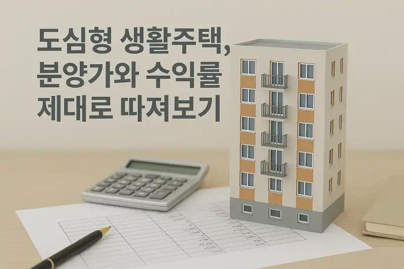 도심형 생활주택, 분양가와 수익률 제대로 따져보기