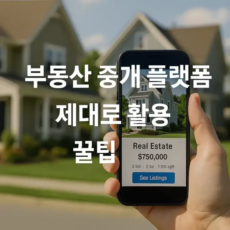 부동산 중개 플랫폼 제대로 활용하는 꿀팁