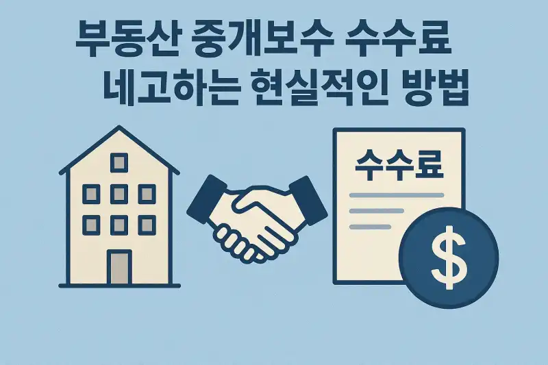 부동산 중개보수 수수료 네고하는 현실적인 방법