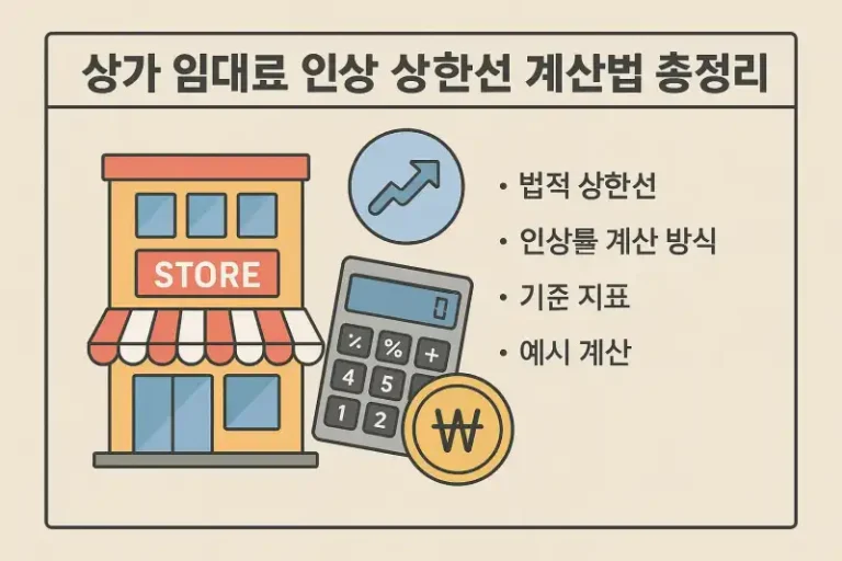 상가 임대료 인상 상한선 계산법 총정리