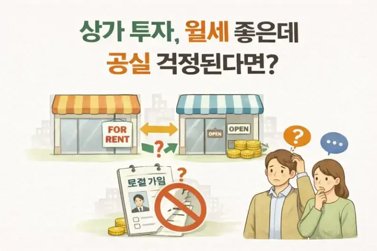상가 투자, 월세 좋은데 공실 걱정된다면?