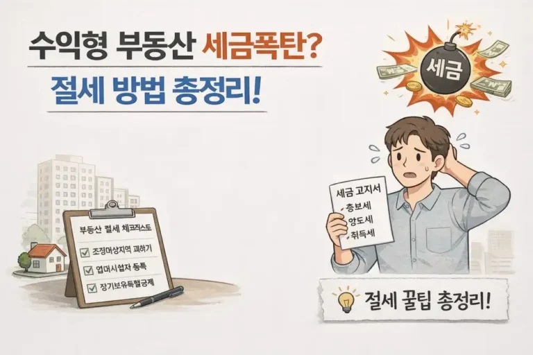 수익형 부동산 세금폭탄? 절세 방법 총정리!