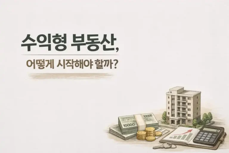 수익형 부동산, 어떻게 시작해야 할까?