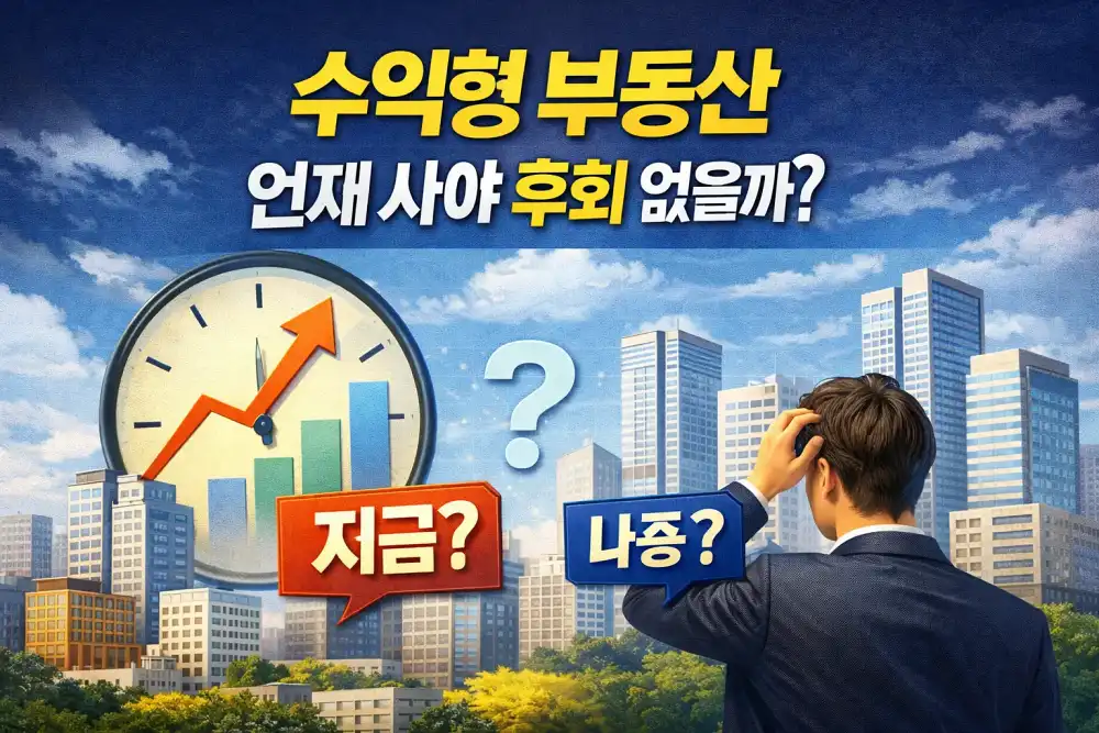 수익형 부동산, 언제 사야 후회 없을까?