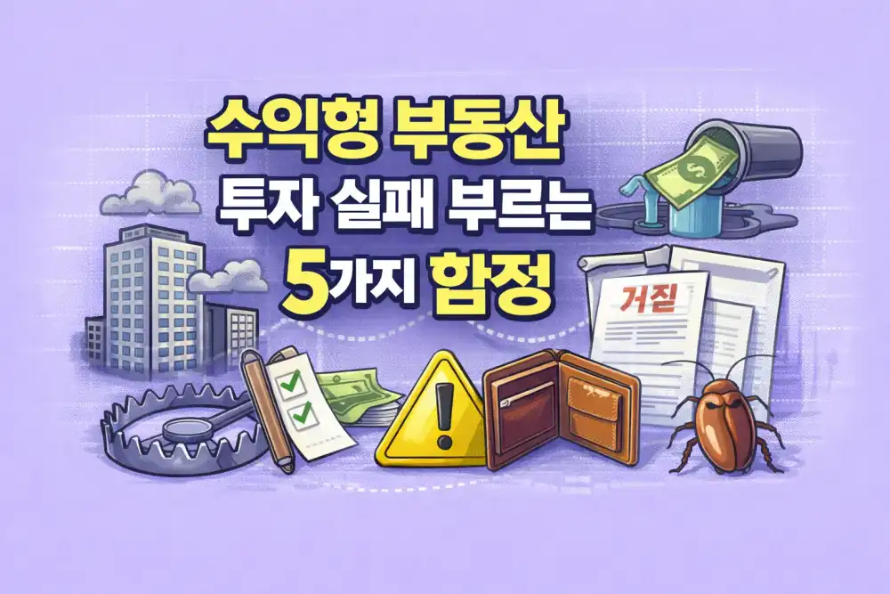 수익형 부동산 투자 실패 부르는 5가지 함정