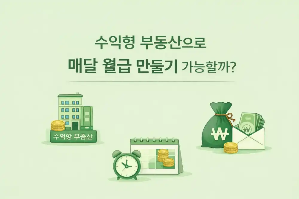 수익형 부동산으로 매달 월급 만들기 가능할까?