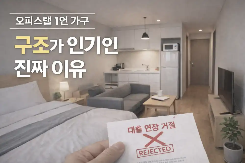 오피스텔 1인 가구 구조가 인기인 진짜 이유