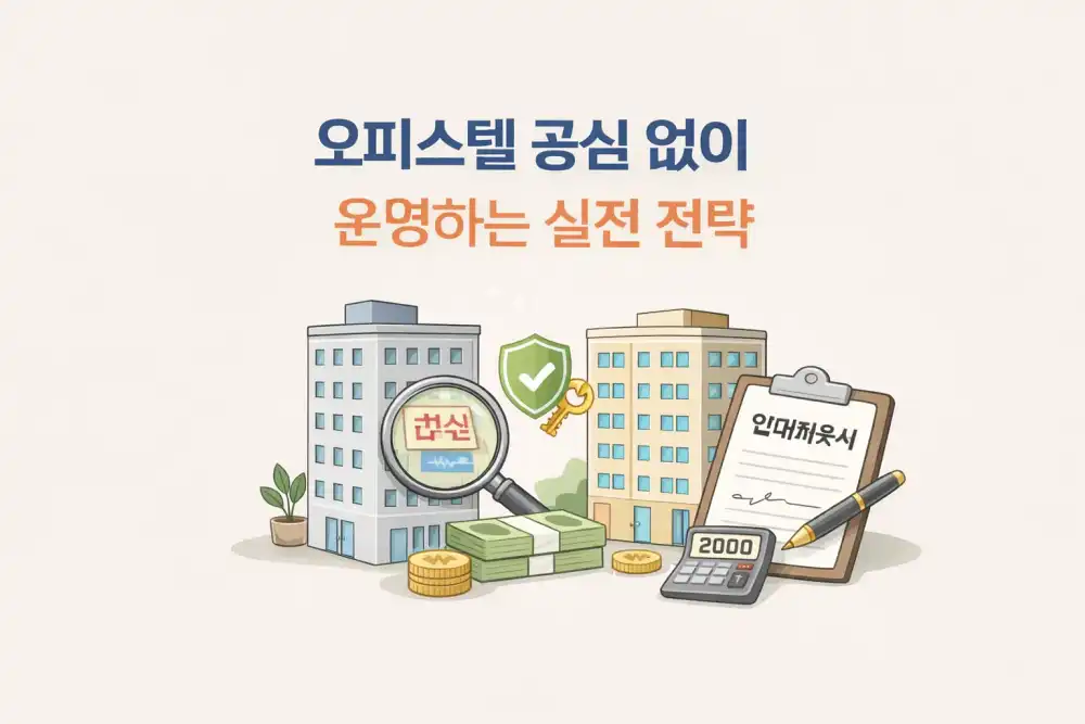 오피스텔 공실 없이 운영하는 실전 전략