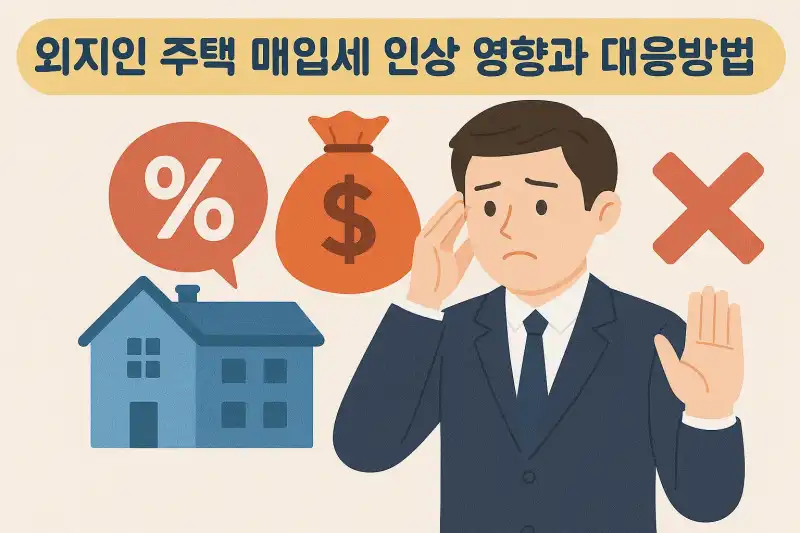 외지인 주택 매입세 인상 영향과 대응방법