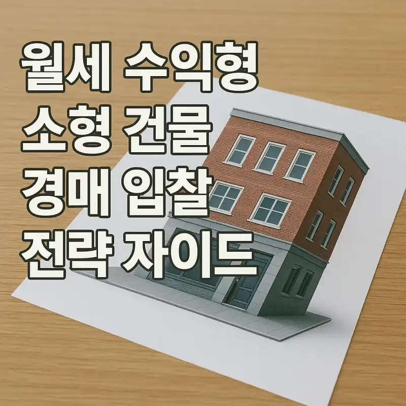 월세 수익형 소형 건물 경매 입찰 전략 가이드