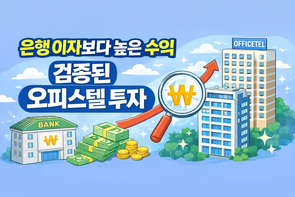 은행 이자보다 높은 수익! 오피스텔 투자 전략