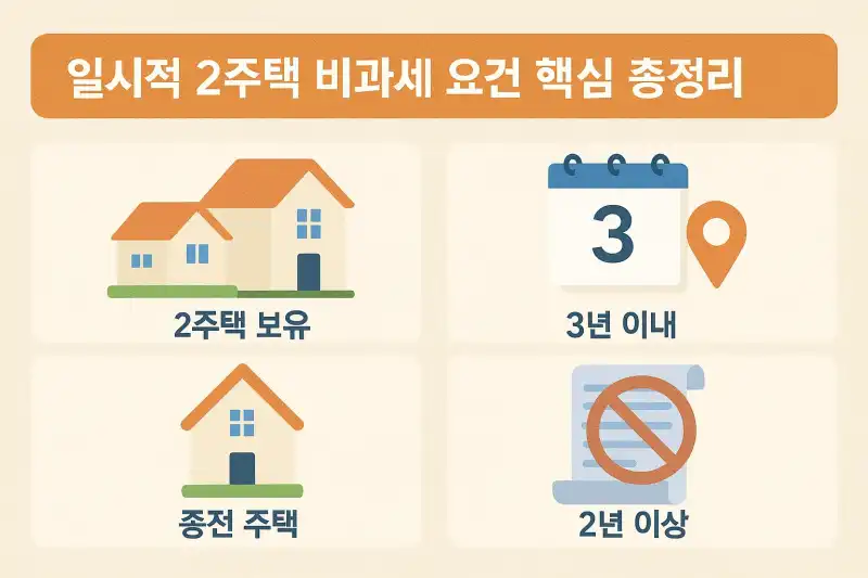 일시적 2주택 비과세 요건 핵심 총정리