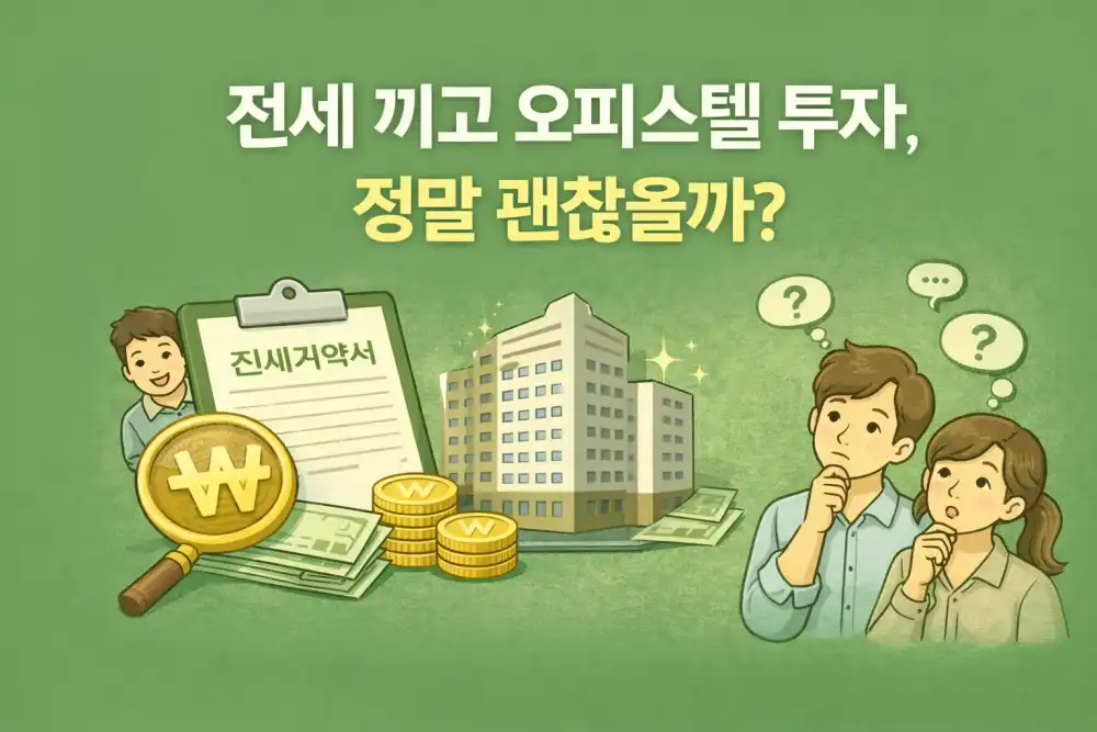 전세 끼고 오피스텔 투자, 정말 괜찮을까?
