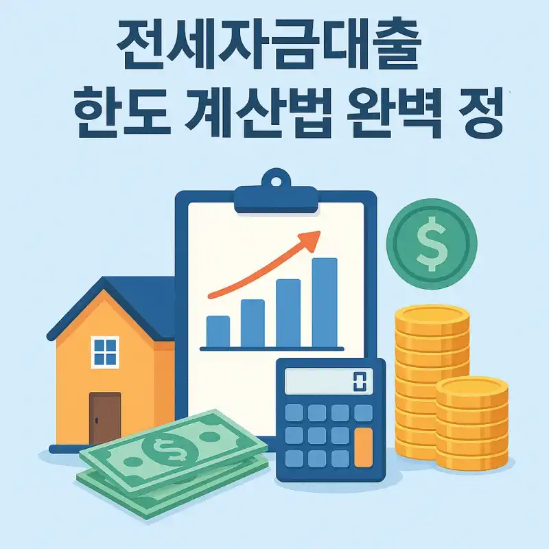전세자금대출 한도 계산법 완벽 정리