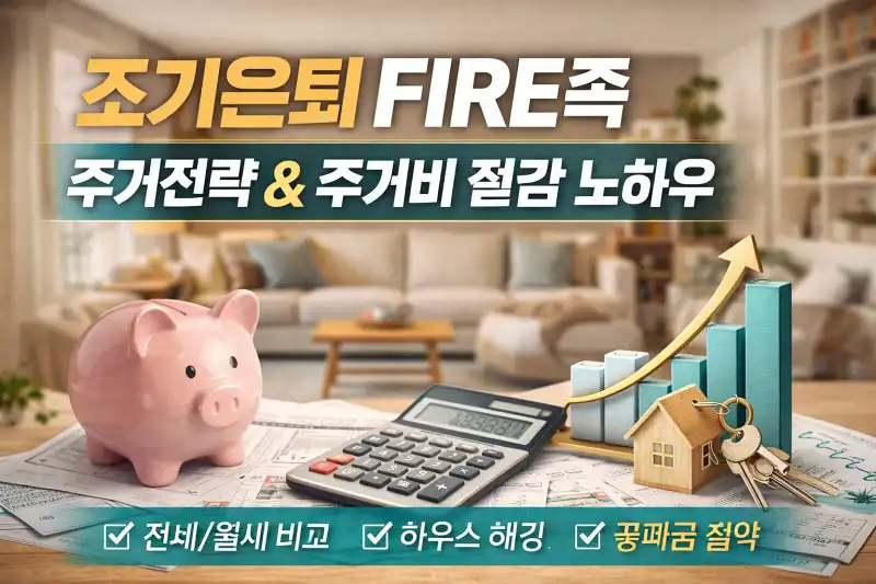 조기은퇴 FIRE족 주거전략과 주거비 절감 노하우