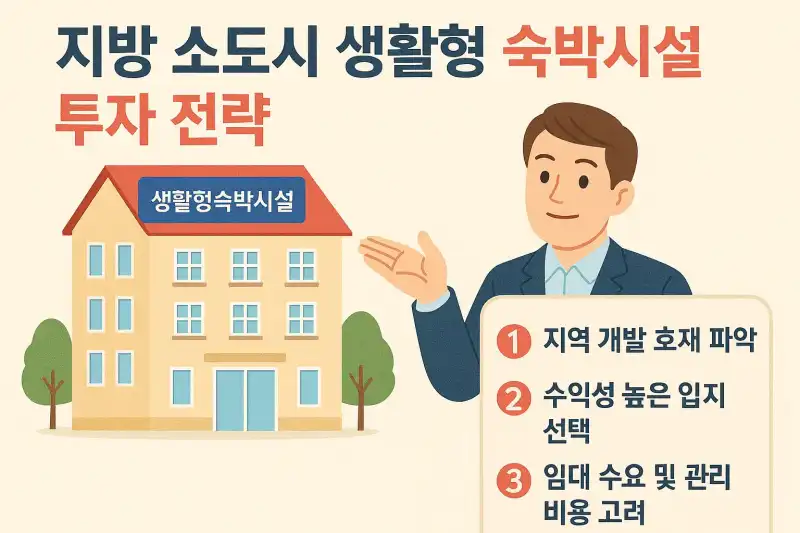 지방 소도시 생활형 숙박시설 투자 전략