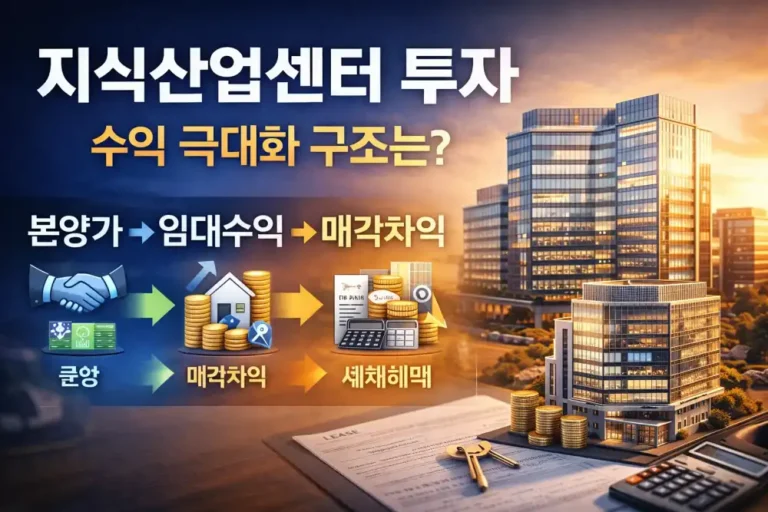 지식산업센터 투자, 수익 극대화 구조는?