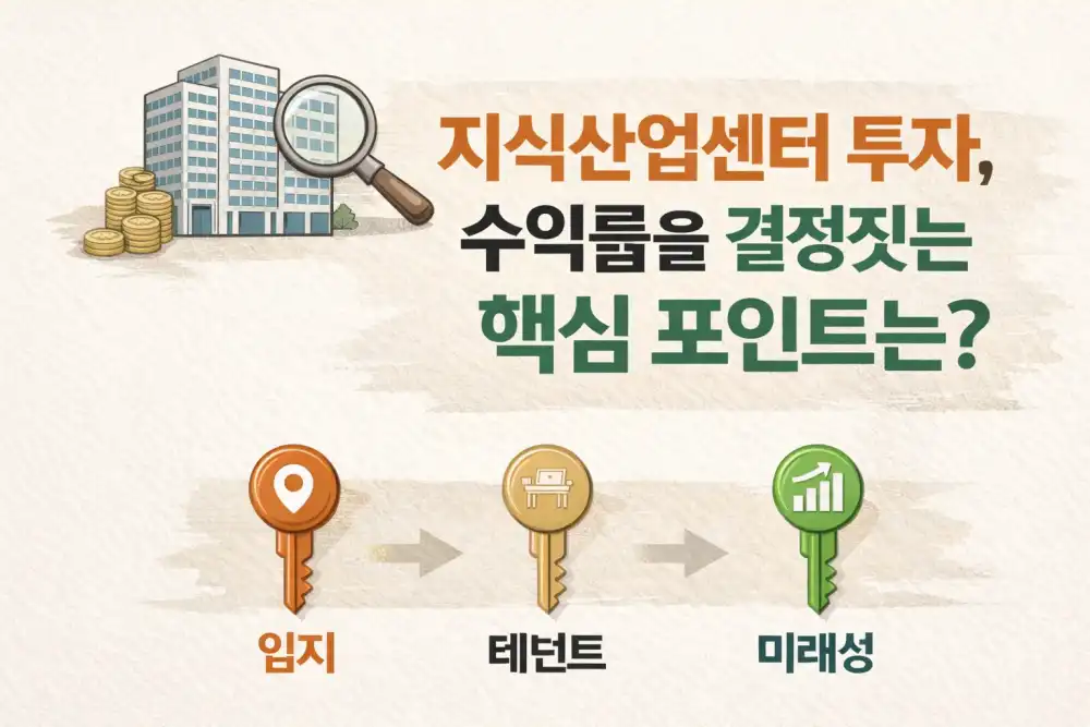 지식산업센터 투자, 수익률을 결정짓는 핵심 포인트는?