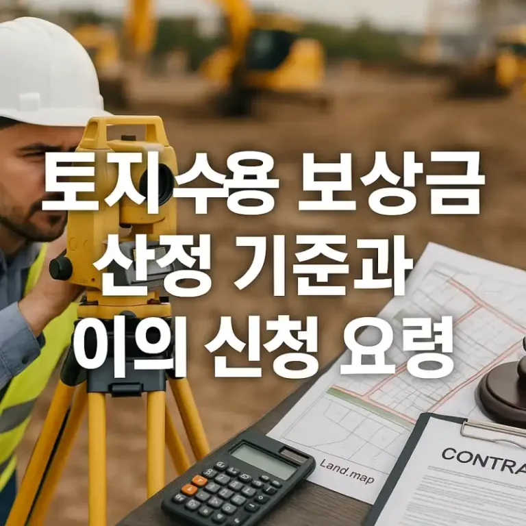 토지 수용 보상금 산정 기준과 이의 신청 요령