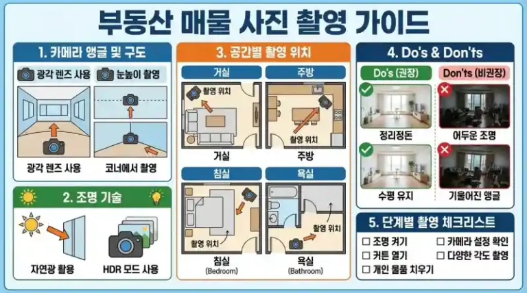 임대물건 사진 촬영 구도 10가지