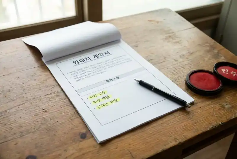 임대차 계약서 특약